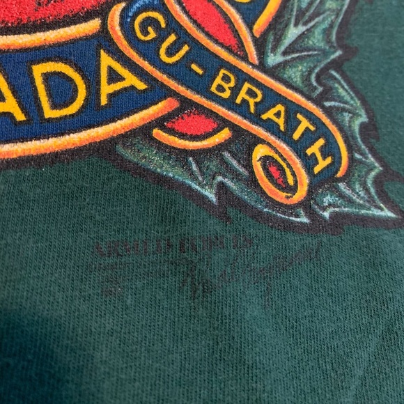 Vintage 90s Single Stitch Oneita Power-T Argyll & Sutherland Highlanders XL - Picture 7 of 9